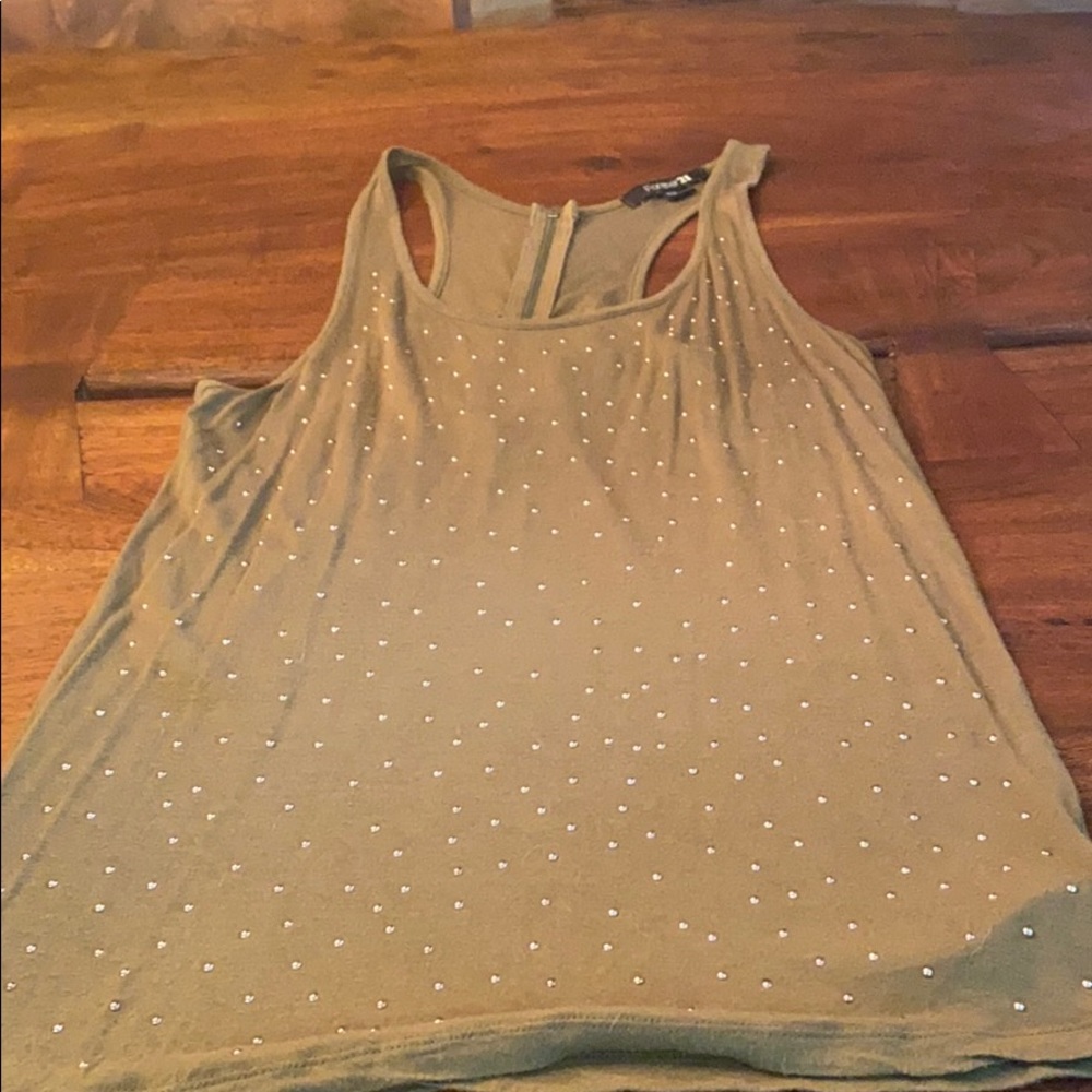 Fun green and gold cami